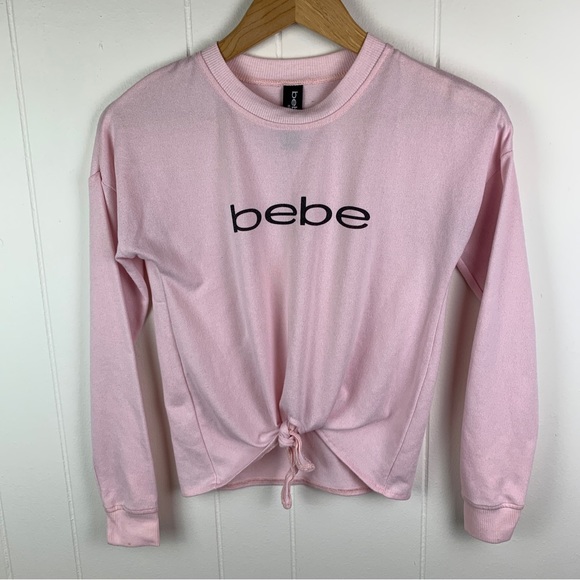 Bebe Sleepwear Top Long Sleeve Pink Women’s Small Y2K - Picture 1 of 4